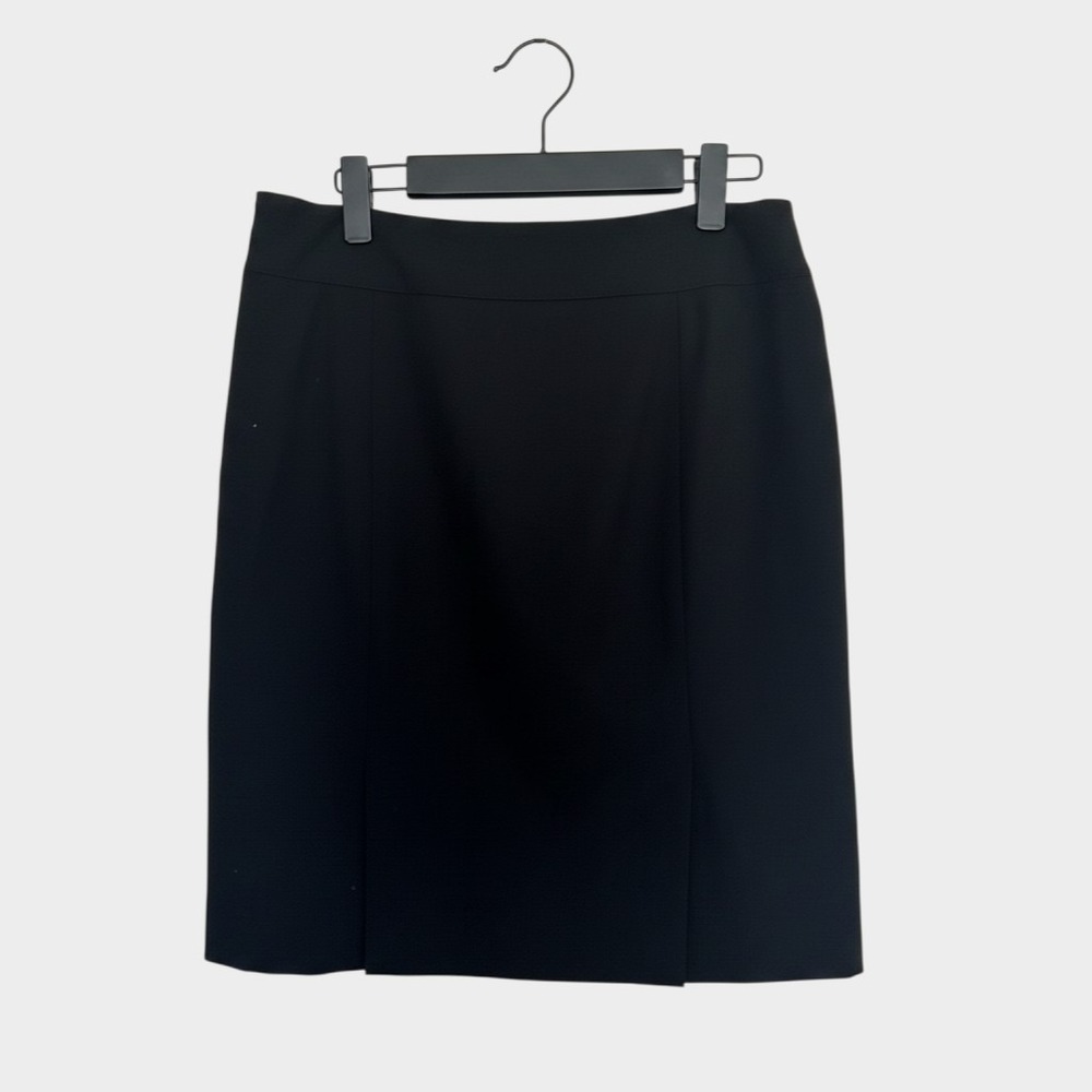 Tahari Arthur S. Levine Womens Black‎ Pencil Skirt Petite 4P Stretch Lined